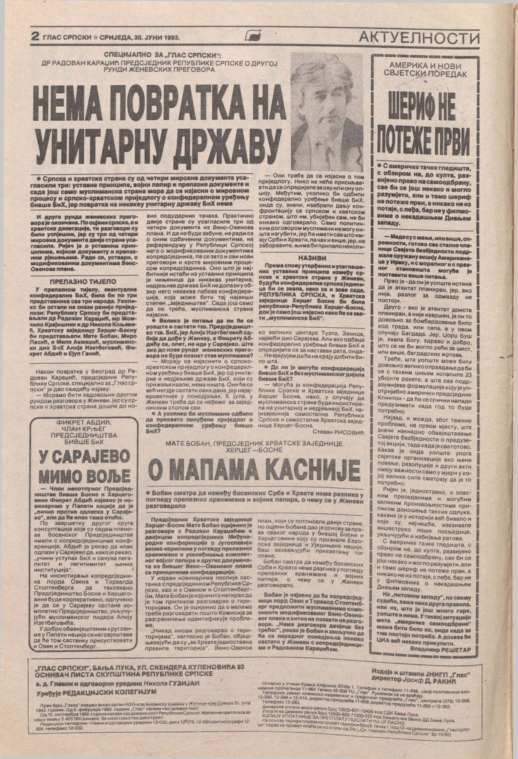 Me unarodni Krivi ni Sud Za Biv u Jugoslaviju Protiv Radovana Karad i a 